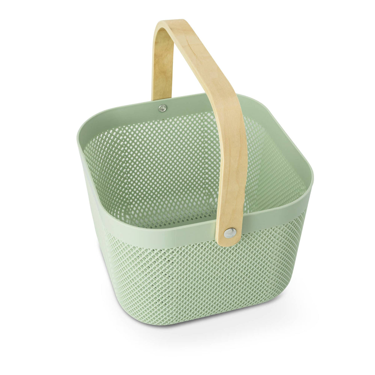 Small PP Mesh Basket w/ Wooden Handle - EGL