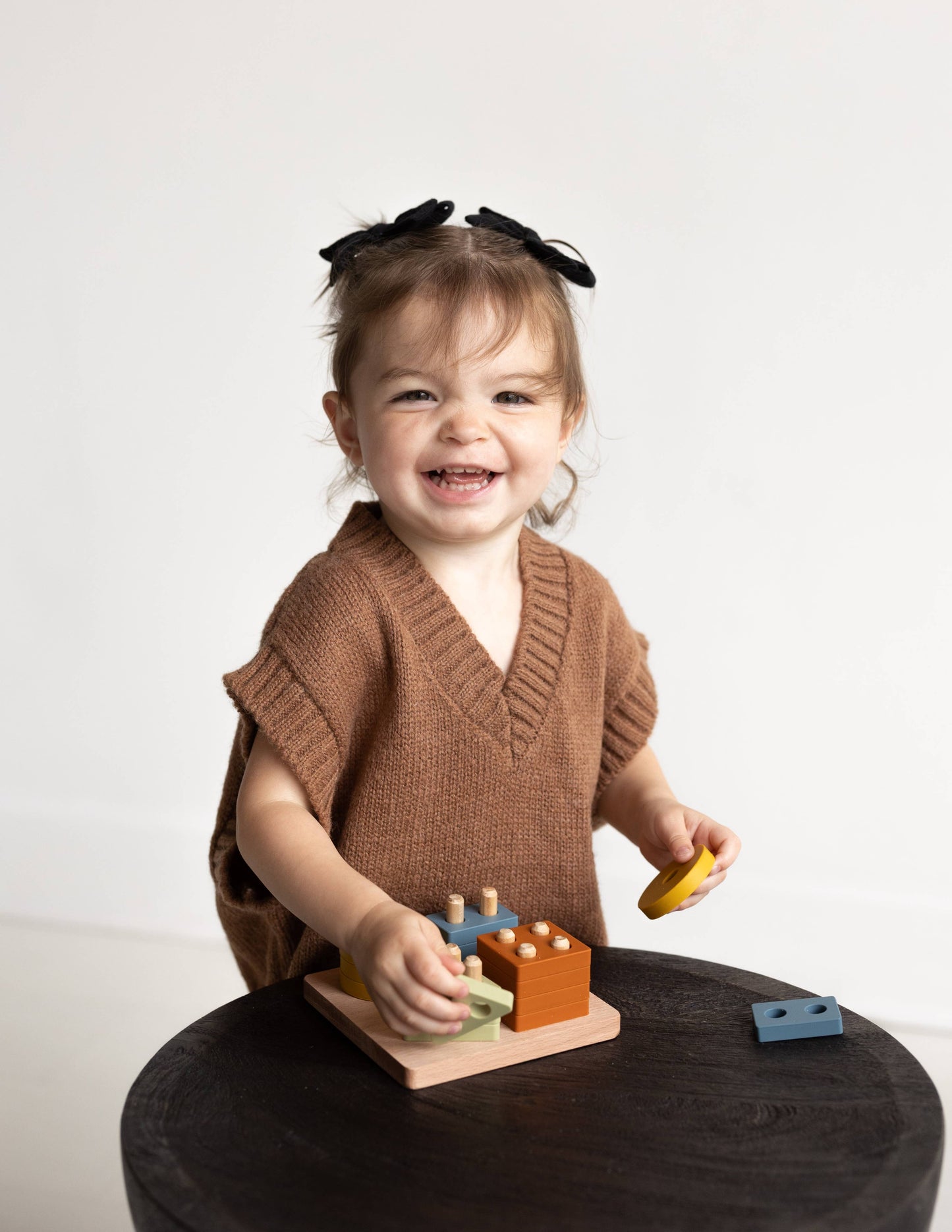 Montessori Shape Puzzle Toy | Wood & Silicone Toddler Toy