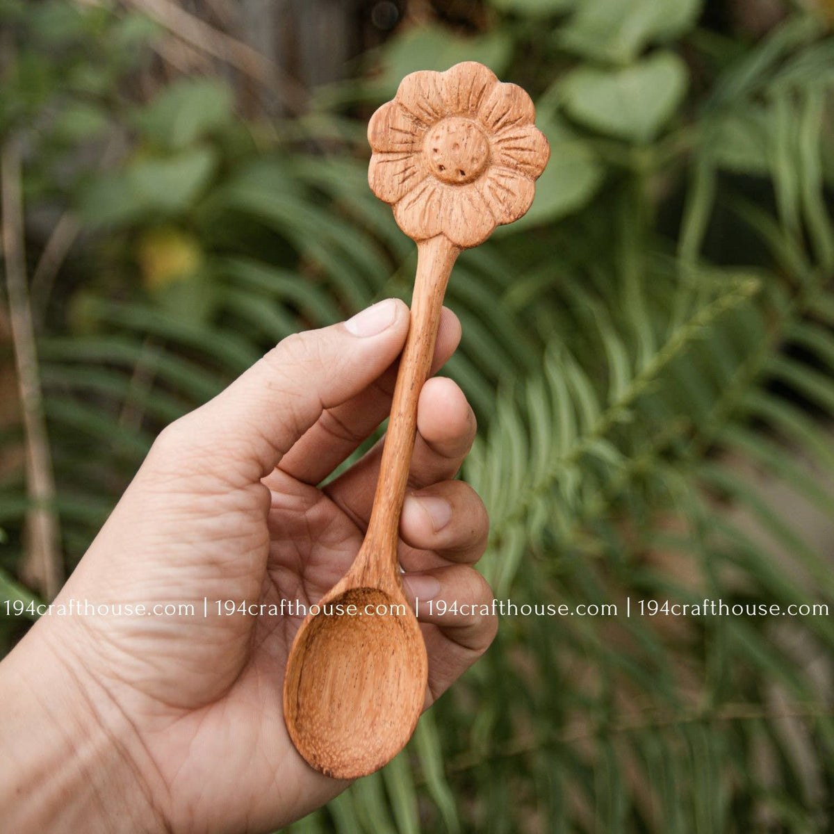 Wooden Spoon Flower Handle