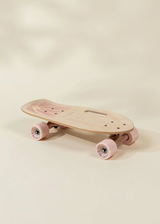 Kids’ Wooden Skateboard with Handle – Bloom
