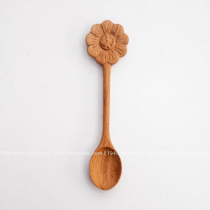Wooden Spoon Flower Handle
