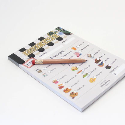 Pretend Play Notepad - Cozy Cafe