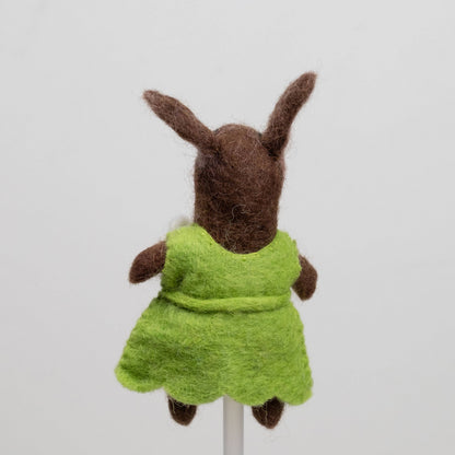 Felt Finger Puppet - Clothed Rabbit