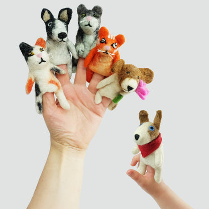 Finger Puppets - Cats and Dogs Assorted