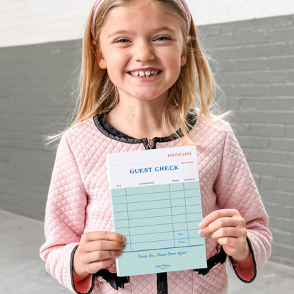 Pretend Play Notepad - Guest Check