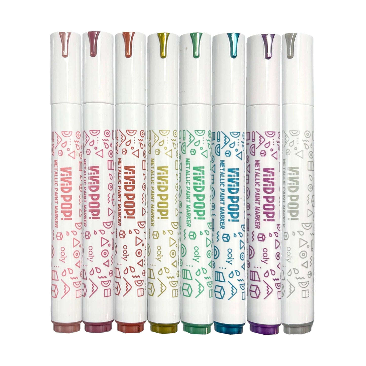 Vivid Pop!: Opaque Water-Based Paint Markers - Metallic