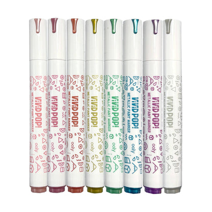 Vivid Pop!: Opaque Water-Based Paint Markers - Metallic