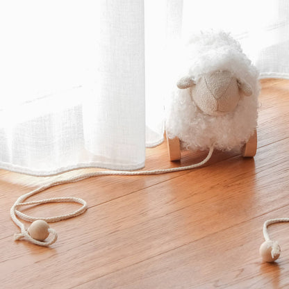 Bella the Pull-Along Sheep - Cream