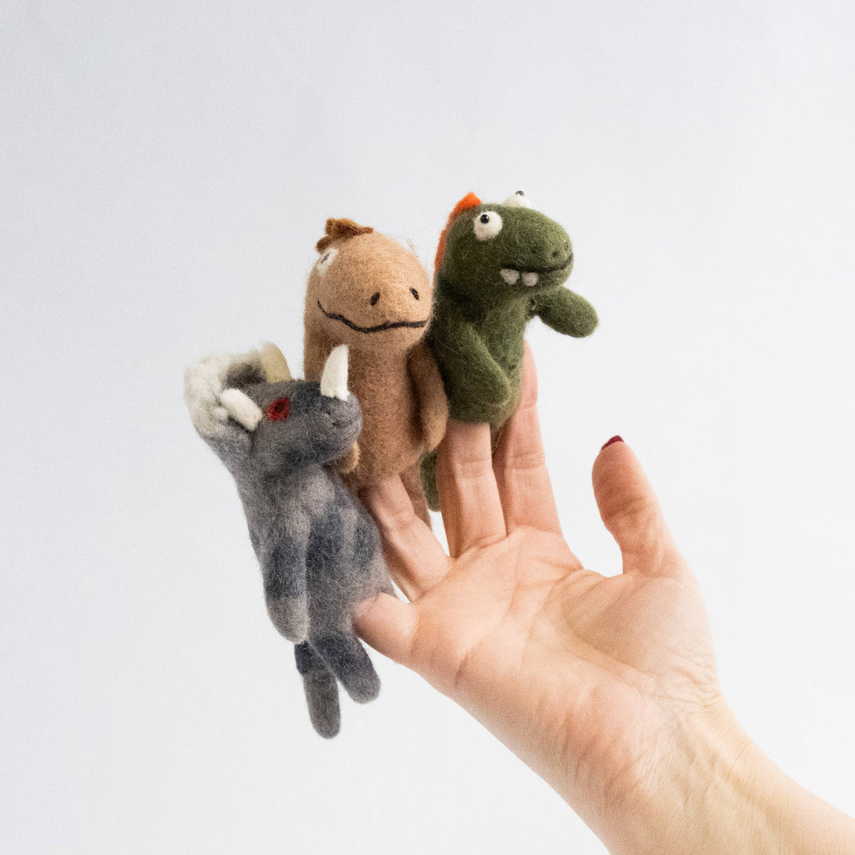 Finger Puppets - Sensory Play - Dinosaur - Assorted