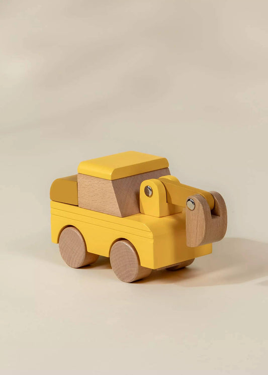 Wooden Construction Vehicle - Excavator