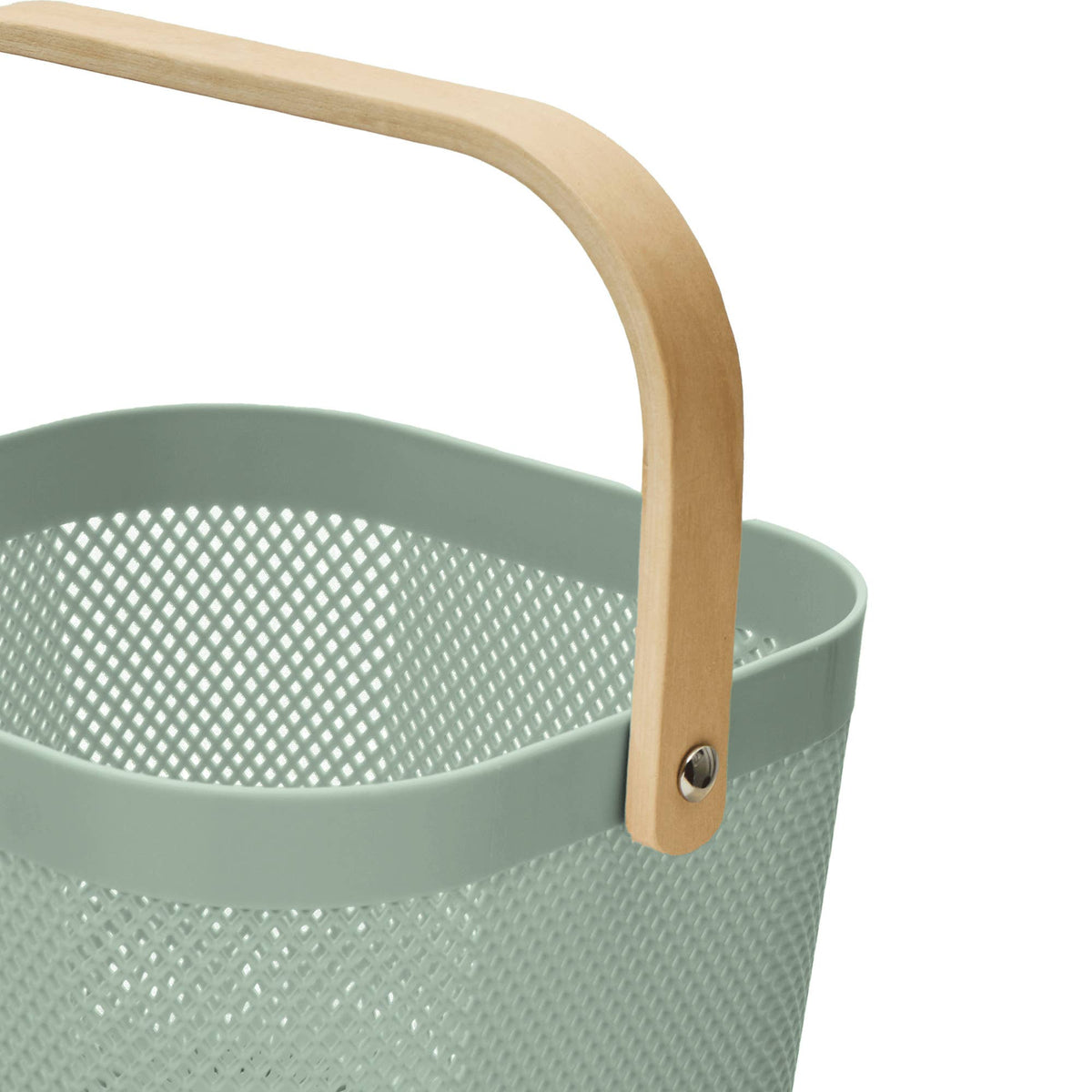 Small PP Mesh Basket w/ Wooden Handle - EGL