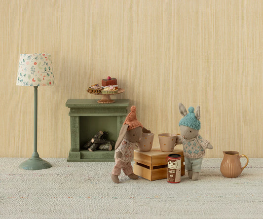 Winter Bunny (Micro) - Brown with Rose