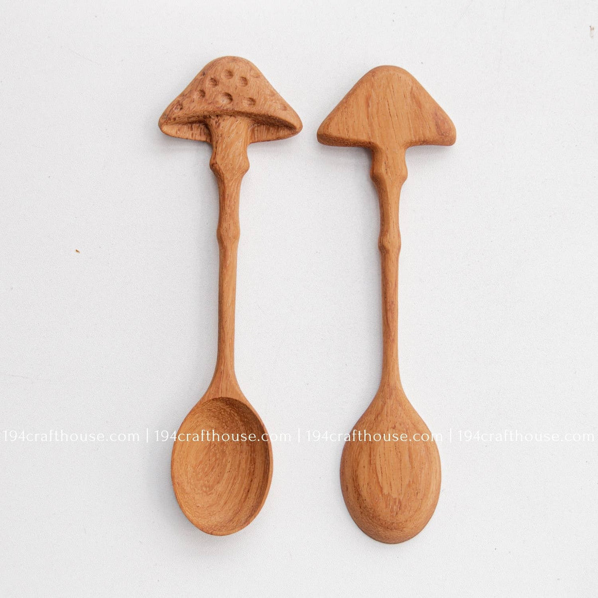 Wooden Spoon Mushroom Handle
