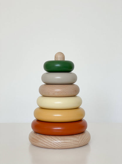 Wooden Stacking Toy (Earth Colors)