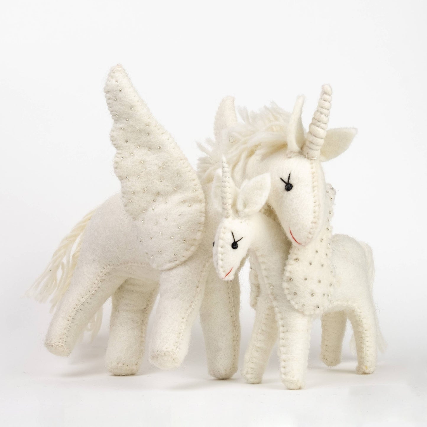 Felt Unicorn - Small White