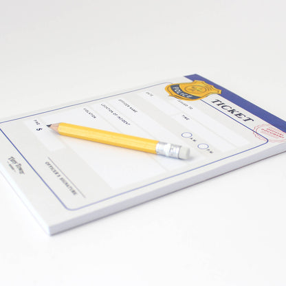 Pretend Play Notepad - Police Ticket