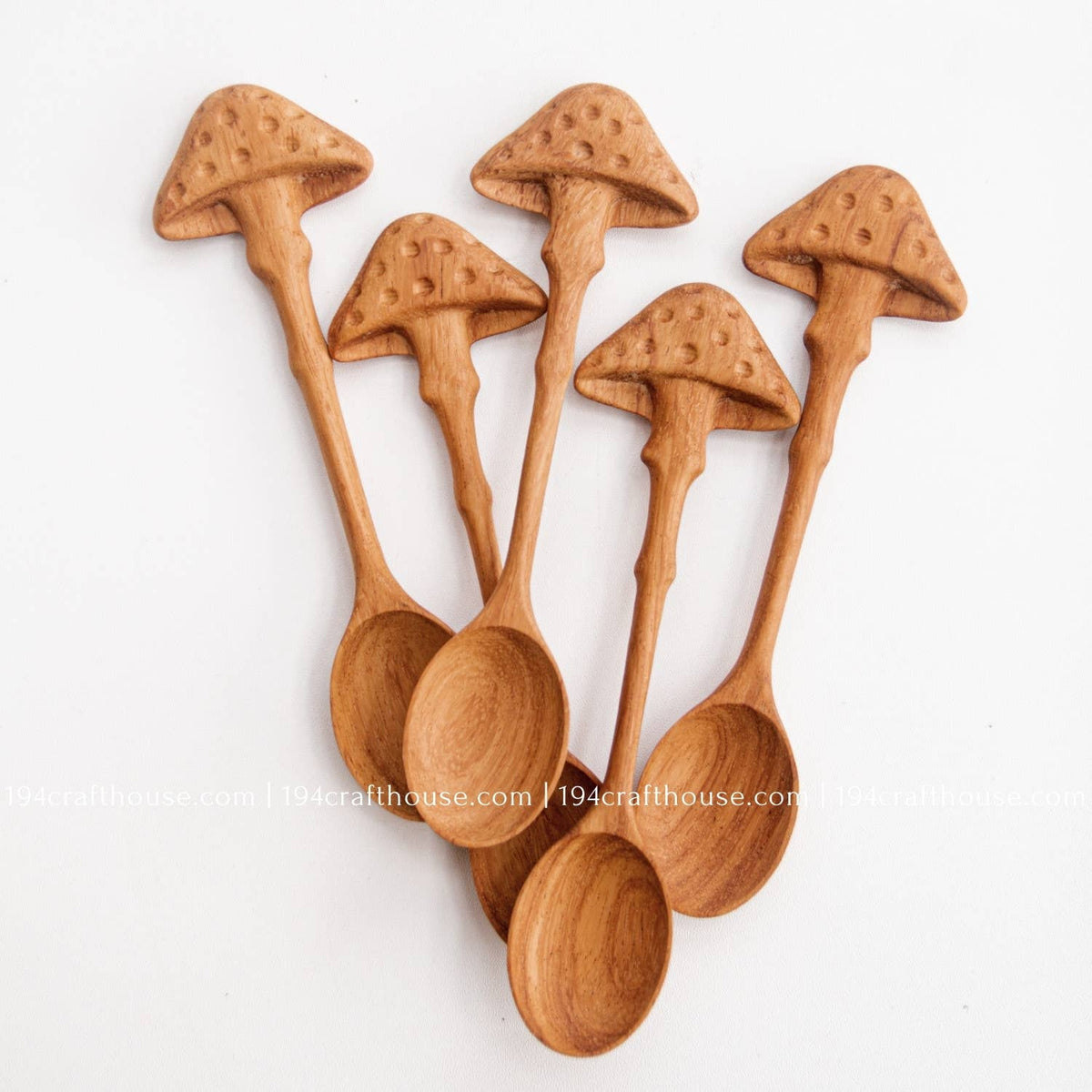 Wooden Spoon Mushroom Handle
