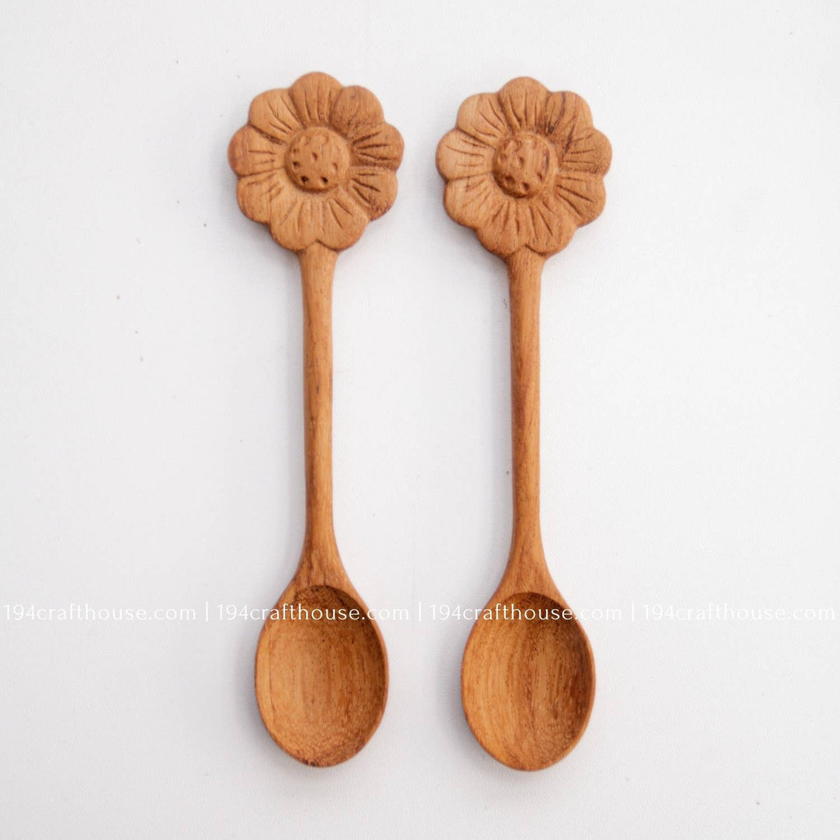 Wooden Spoon Flower Handle