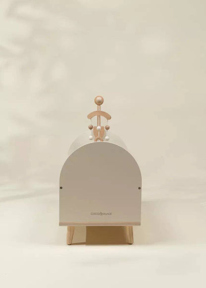 Wooden Dolls’ Crib & Accessories