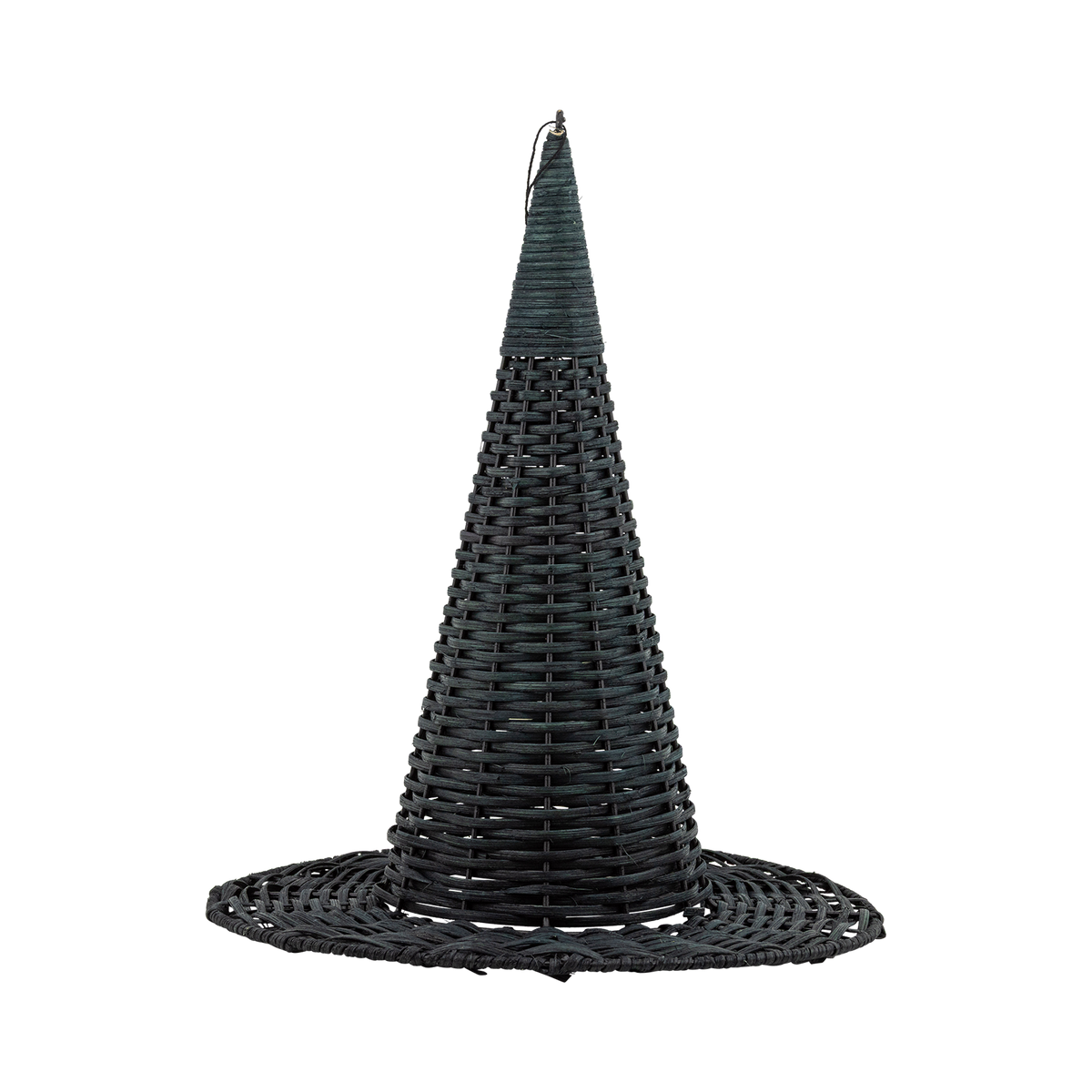 HAL1340 - Natural Rattan Witch Hat - 15"