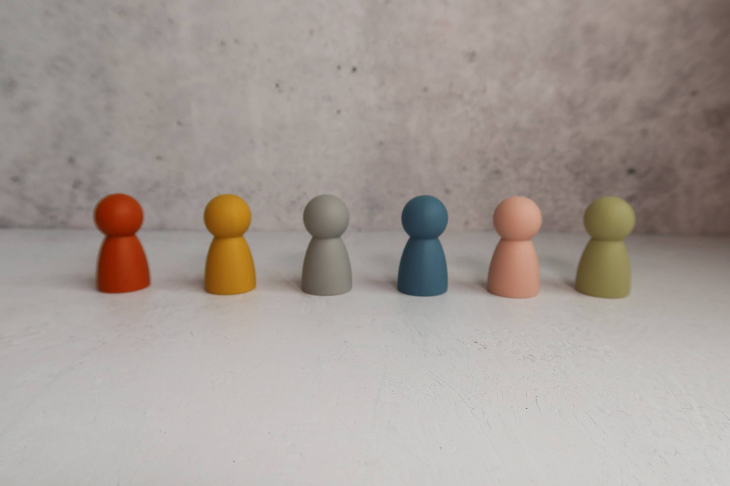 Montessori Mini Silicone Peg Dolls | Toddler Sensory Toy Set