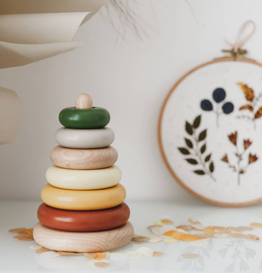 Wooden Stacking Toy (Earth Colors)