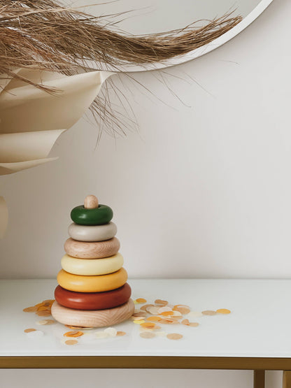 Wooden Stacking Toy (Earth Colors)