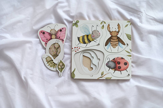 Insects' Life Cycle Wooden Puzzle