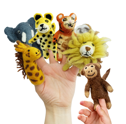 Finger Puppets - Sensory Play - Jungle Jamboree