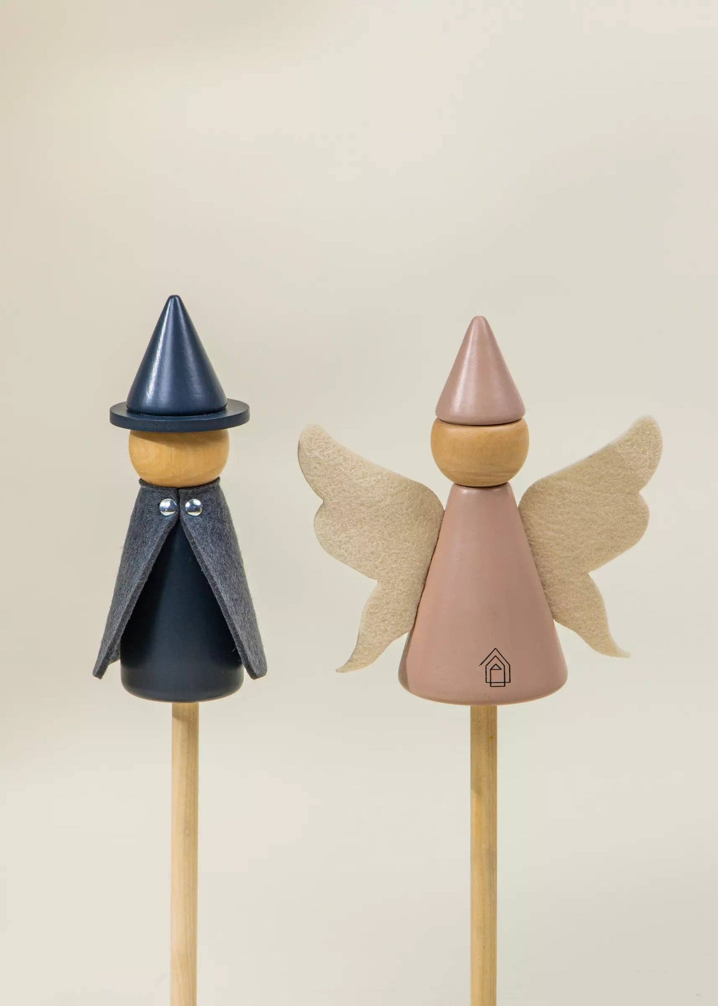 Set of 6 Wooden Puppets