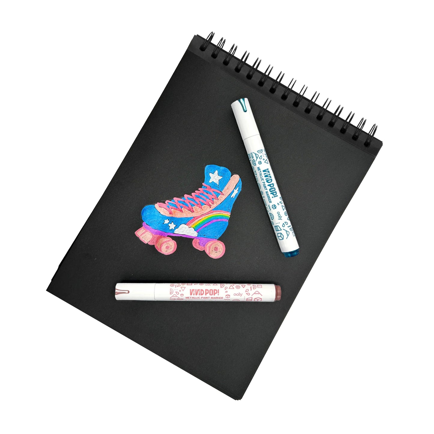 Vivid Pop!: Opaque Water-Based Paint Markers - Metallic