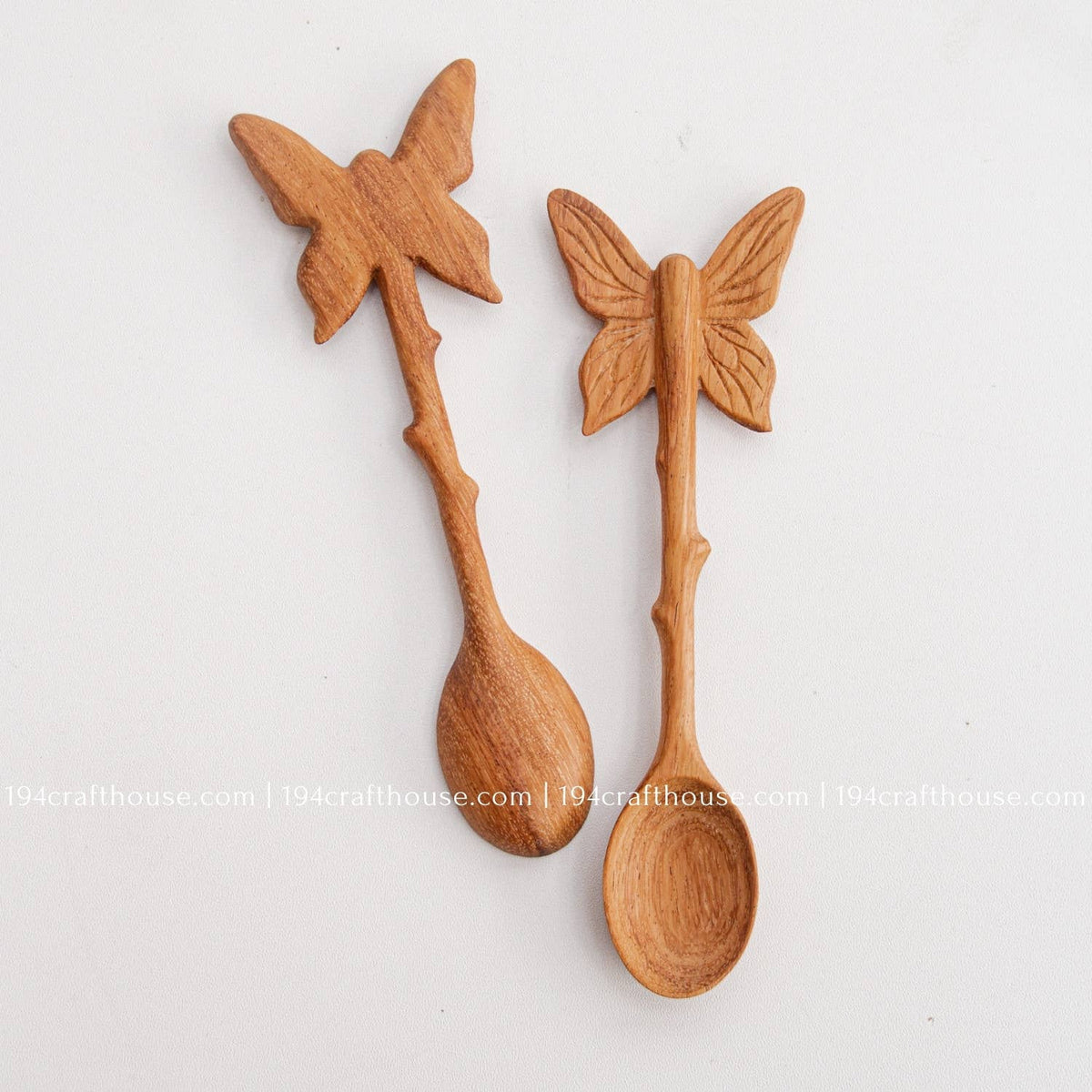 Wooden Spoon Butterfly Handle