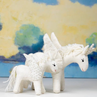 Felt Unicorn - Small White