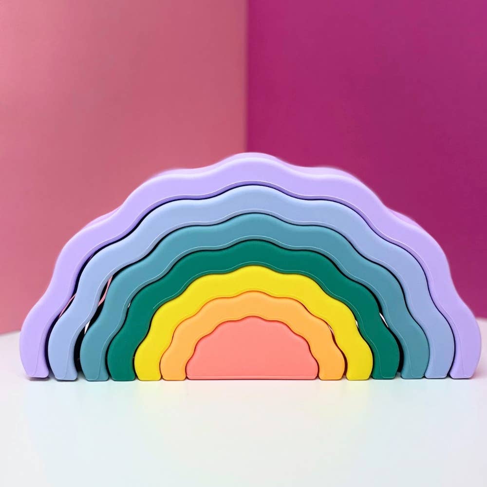 Montessori educational toy - Stackable rainbow