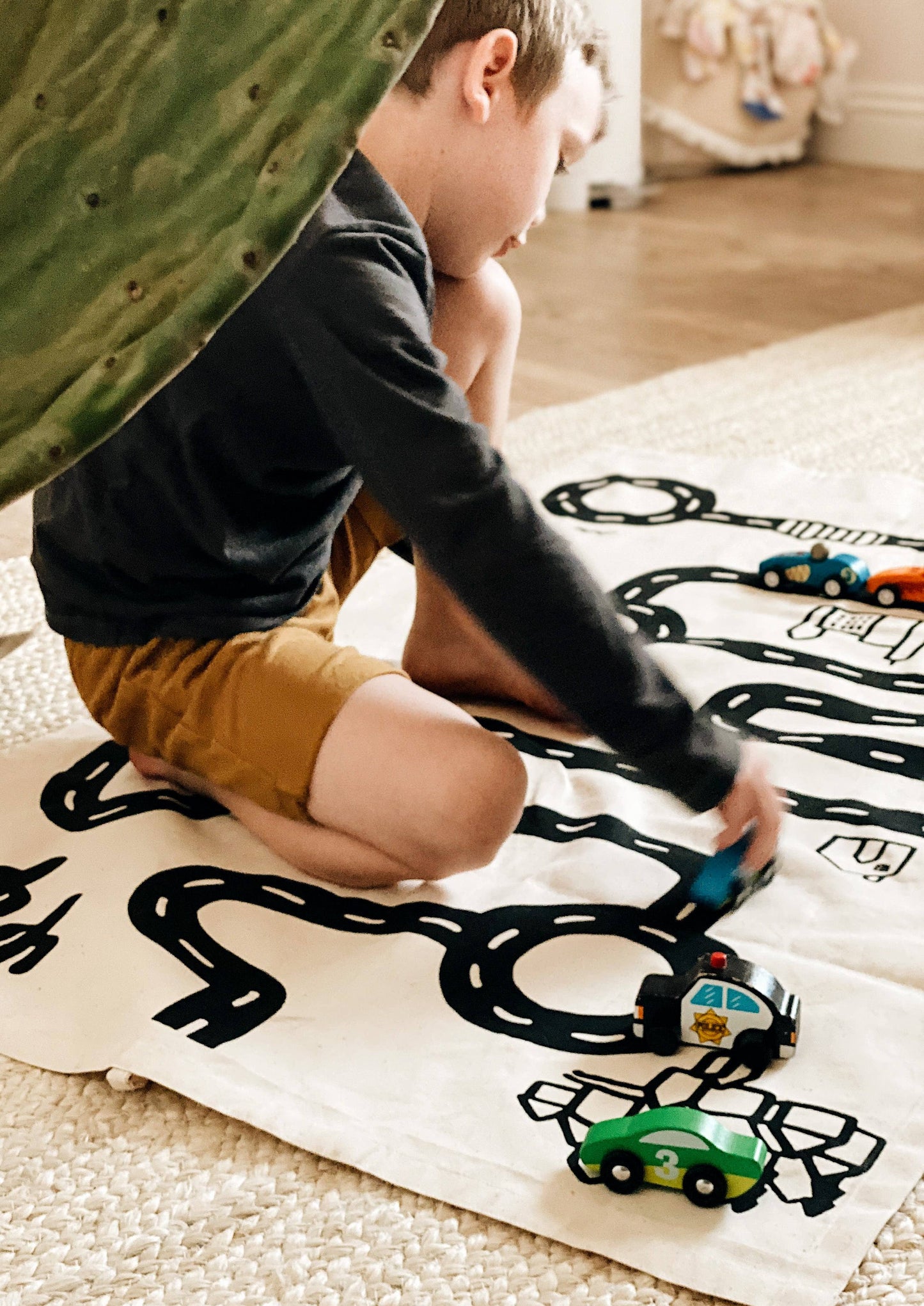 Canvas Floor Mat | Play Mat for Kids | Roll-Up Toy Mat
