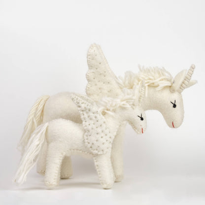 Felt Unicorn - Small White