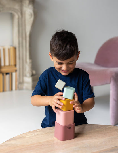 Montessori Silicone Stacking Cups | Toddler Water Play Toy