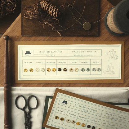 Dragon's Trove Stick-On Earring Set