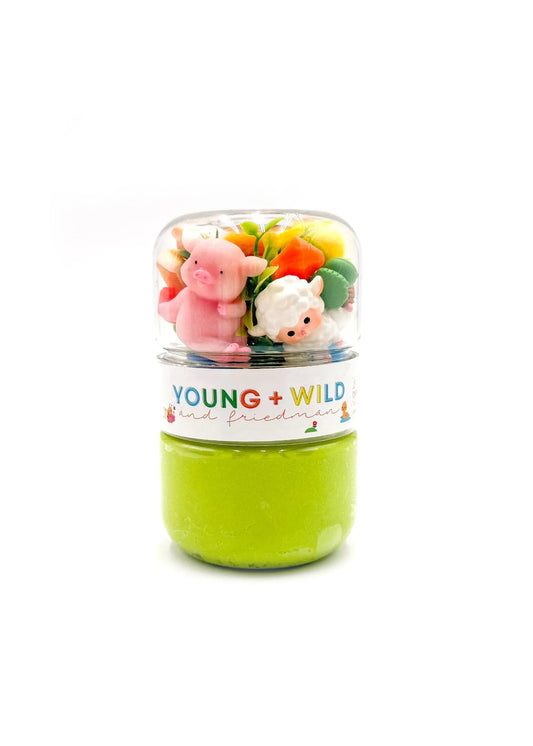 YWF Grab & Go Dough Jar - Spring Animals